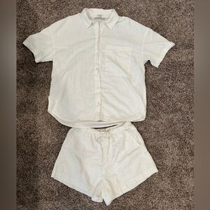 Abercrombie white linen set